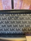 Michael Kors Women s Black Gray Logo Zip-around Wristlet Wallet