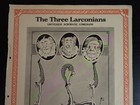 Authentic 1926 Vaudeville Act Poster Three Larconians Acrobat Clown Show 19 x12 