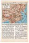 Greater China Asia Highlands Rivers   Coasts Small Vintage Map 1922   1948 Print