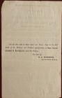 1864 - Rare Flyer  For Book - History Of 60th Regiment New York State Volunteers