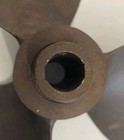Vtg Johnson Brass Bronze 3 Blade Boat Propeller Oj 11 1 2  13 S75 Prop Usa 
