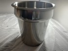 6 Winco Ins-4 0 4 Qt Stainless Steel Bain Marie Inserts Commercial Kitchen - New