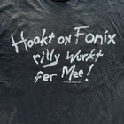 Vtg 90s Crude Text T-shirt Size Large Faded Distress Thrash Phonics Parody Funny