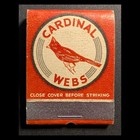 Full Book Vintage Feature Matchbook E a  Cardinal Co  Elastic Webs For Underwear