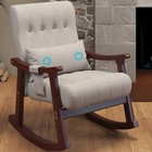 Rocking Chair nursery Rocking Chairs W  Soft Seat Pocket  Massage Support Glider