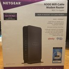 Netgear N300 Wifi Cable Modem Router New Model No  C3000 