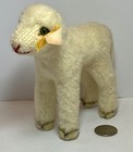 Sweet Vintage  Steiff Lamb Button In Ear 033353 Very Nice Condition 6    Tall