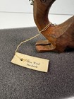 Vintage Hand Carved Camel Figurine Out Of Olive Wood Holy Land Product