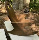 Vintage Wooden Childs Or Doll Rocking Chair With Heart