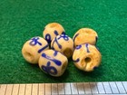  1  1700 s Huron Indian  blanket  Bead   Blue Delft Trade Bead Early Trade Bead