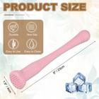 Cocktail Muddler  9 Inch Pp Drink Muddler  Pink  thin 