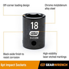 3 8 In  Drive 6 Point Sae Deep Impact Socket 1 2 In 