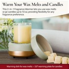 Candle Warmers Etc 2-in-1 Candle   Fragrance Warmer For Scented Wax Melts