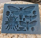 Set Of 4 Moulds From Zuri Designs For Mixed Media  Various Sizes  Silicone  Used