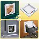 4 Way Pet Door Cat Puppy Dog Magnetic Lock Lockable Safe Flap Door Frame Abs