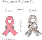 10pcs Breast Cancer Awareness Pink Enamel Lapel Pin 1 