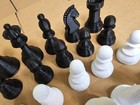 Giant 8 Inch High Chess Set With 7 - 8   High Kings Indoor Outdoor Oversize