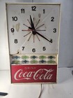 Vintage 1960 s Coca Cola Coke Soda Wall Clock Drink Works No Light