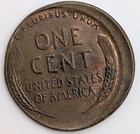 1936 - P - Lincoln Wheat Cent Penny - Error - Struck Off-center U61