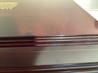 The Bombay Company Mahogany Wood Letter Box Desk Organizer Vintage With Key
