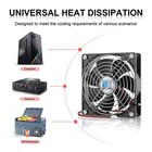 2 Pcs 120mm 12v 2-pin Dc Computer Fan 1800rpm Dual Ball Bearing 12 Volt