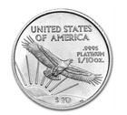 1 10 Oz American Platinum Eagle Coin  random Year  Bu 