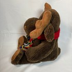 Vtg Dan Dee Collector s Choice Christmas Winter Moose 12  Plush Stuffed Animal