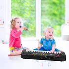 37 Keys Keyboard Piano Portable Educational Early Learning Musical Toy Black