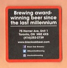 Black Oak Brewing Co  Toronto Beer Mat Coaster Canada Craft Brewery Etobicoke 