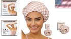 Durable Satin Lined Waterproof Shower Cap - Chic Fashion Accessory For Long Hair