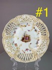 Kpm Berlin Reticulated Plates  Frame Included 29    Tall 22    Wide  Hand Painted 