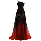 Womens Gradient Chiffon Dress Formal Prom Cocktail Party Ball Gown Evening Dress