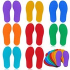 8 Pairs Feet Markers Classroom Markers Colorful Spot Floor Markers Footprint 