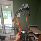 Orange black Right-hand Compound Bow Hunting Package W  Case  Quiver   Arrows