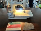 1960s Singer White Featherweight Sewing Machine 221k With Black Case Works