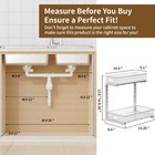 Under Sink Organizer 1 Pack  2-tier Slide Out Cabinet Organizer With Metal