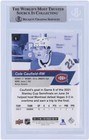 Cole Caufield Canadiens Signed 2021-22 Upper Deck Rookies  1 Beckett Rookie Card