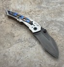 2014 Dwaine Carrillo Custom Cobra M250 Iron Rhino Folding Knife  tan G10 
