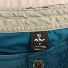 Kuhl Hiking Shorts Quick Dry Lightweight Teal Blue Outdoor Shorts Size 0