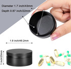 Portable Pill Case Pill Box Daily - Waterproof Single Metal Pill Organizer For P