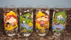 Set Of 4 Mcdonalds Peanuts Camp Snoopy Collection Vintage Glasses  1968  1971 