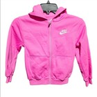Nike Pink Fleece Hoodie Sweatshirt Jogger Pants Set Size 6 Girls Sweatsuit New