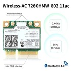 7260hmw Dual Band Wireless Ac Wifi Bluetooth 4 0 Mini Pci-e Laptop Card