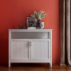 White Kitchen Storage Sideboard Buffet Server Cabinet   Adjustable Shelves