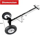 650lbs Capacity Trailer Dolly  1-7 8    Hitch Ball With 12    650lbs  Black 