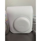 Fujifilm Instax Mini Camera Film And Case Bundle White Holographic Silver