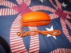 Bell System Western Electric Rust Orange  Rotary Dial Trimline Desk Phone 1970 s