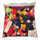 Hello Hobby Assorted Color Pom Poms 300 Pieces New