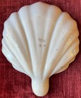 Antique Asian Shell Shape Dish Thumb Shaped Handle Hand Painted 4 Kanji Hallmark