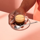 Nespresso Vertuo Espresso Glass Mugs   Saucers With Spoons Set 2 No Import Fees